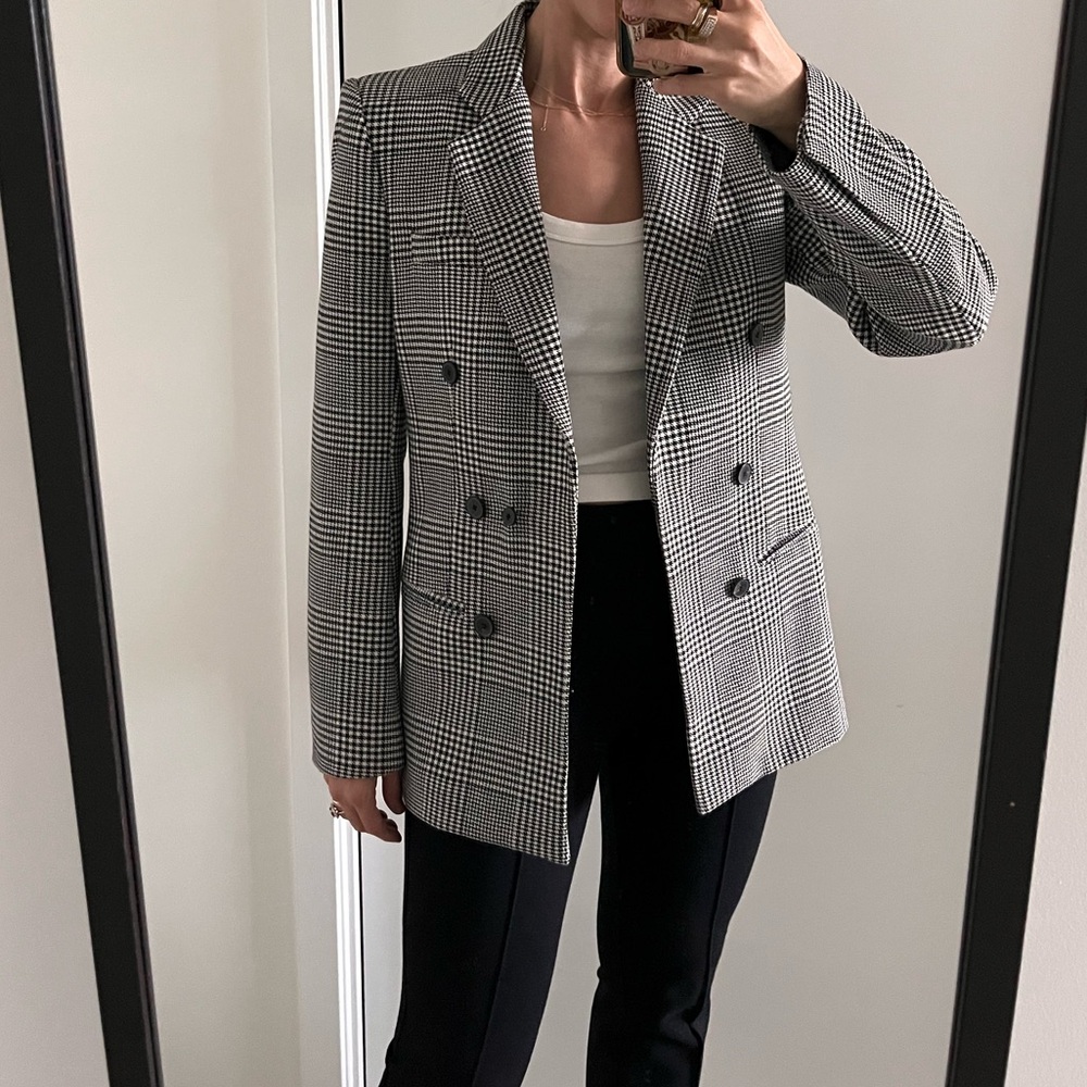 Houndstooth structured Blazer